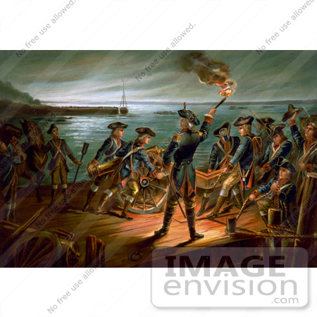 #1693 U.S. Army. Artillery Retreat From Long Island, 1776 by JVPD