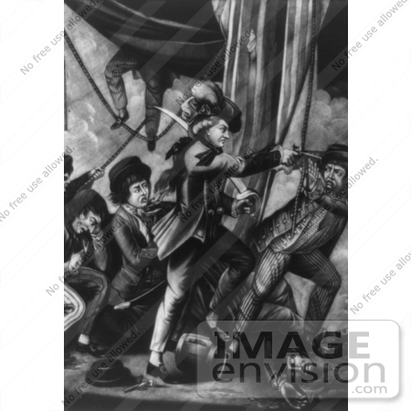 #1694 Capt. Paul Jones Shooting a Sailor by JVPD