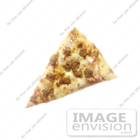 #16953 Picture of a Whole Slice of Sausage and Cheese Pizza by JVPD
