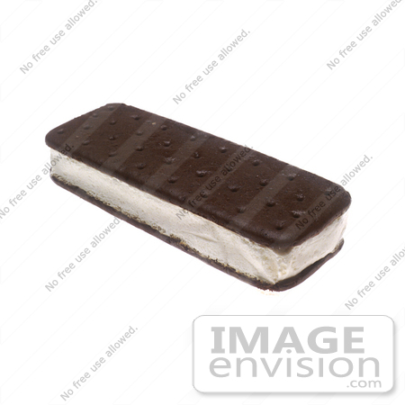 #16980 Picture of One Whole Vanilla Ice Cream Sandwich Dessert Food by JVPD