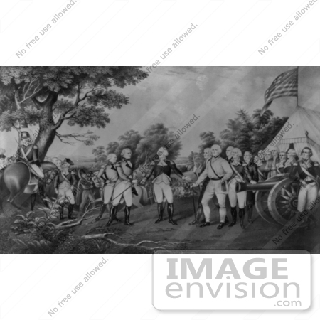 #1707 Surrender of General Burgoyne at Saratoga by JVPD