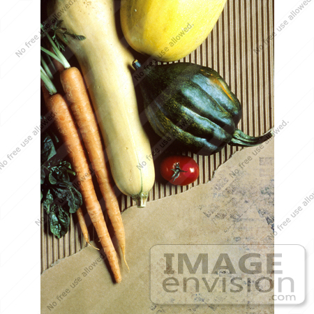 #17124 Picture of Carrots, Squashes and Tomatoes by JVPD