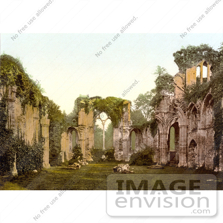 #17788 Photo of the Interior of the Ruins of Netley Abbey in England by JVPD