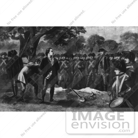 #1779 Execution of Nathan Hale on the Site of East Broadway by JVPD