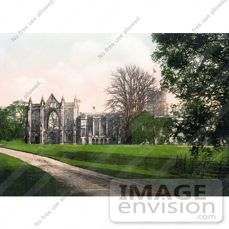 #17803 Photo of a Dirt Road and Lawn at Newstead Abbey, Notts, England by JVPD