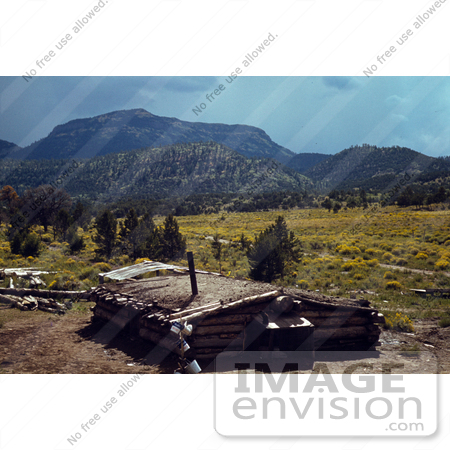 #17873 Photo of a Dougout House in a Valley Near Mt Allegro, Pie Town, New Mexico by JVPD