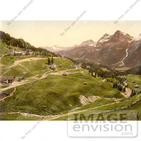 #17893 Picture of the Village of Arosa, Grisons or Graubunden in Switzerland by JVPD