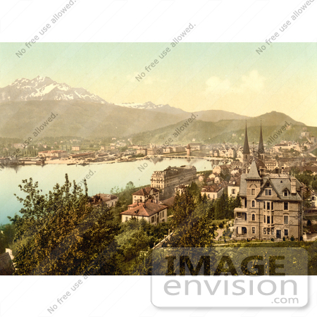 #17949 Picture of Lucerne, Switzerland, as Seen From Neuschweizerhaus by JVPD