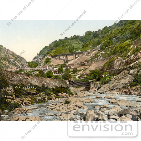 #17954 Picture of Bridges and Buildings of the St Gotthard Railway, Switzerland by JVPD