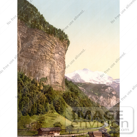 #18030 Picture of Lauterbrunnen Valley and Jungfrau Mountain, Bernese Oberland, Switzerland by JVPD