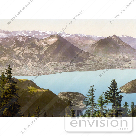 #18036 Picture of Rigi Scheidegg, View of Oberland Alps, Rigi, Switzerland by JVPD