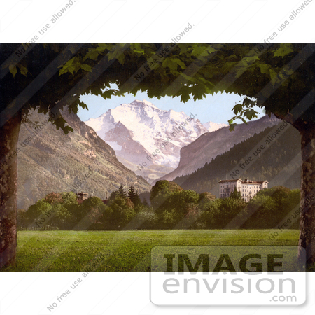 #18077 Picture of Jungfrau Mountain as Seen From Hoheweg, Bernese Oberland, Switzerland by JVPD