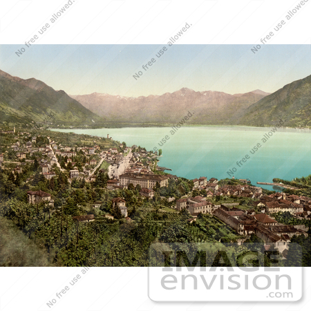 #18144 Photo of Locarno on Lake Maggiore, Ticino, Tessin, Switzerland by JVPD