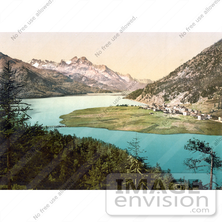 #18145 Photo of Silvaplana Lake in the Upper Engadine Valley, Grisons, Switzerland by JVPD