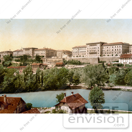 #18148 Photo of the 15th Century Town Hall and the River Aare in Berne, Switzerland by JVPD