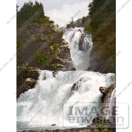 #18155 Photo of a Large Waterfall in Reichenbach, Bernese Oberland, Switzerland by JVPD