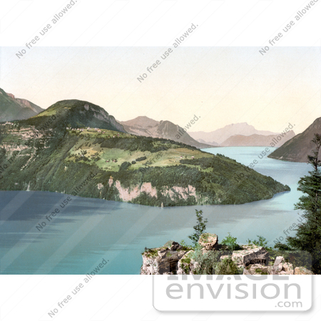 #18171 Photo of the Village of Seelisberg on Lake Lucerne, Uri, Switzerland by JVPD