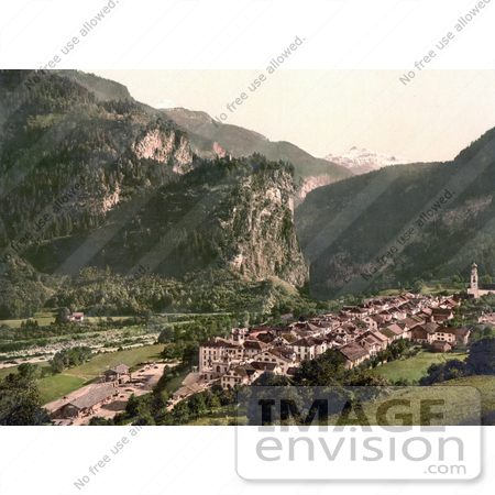 #18183 Photo of the Village of Thusis in the Upper Engadine Valley, via Mala, Grisons, Switzerland by JVPD