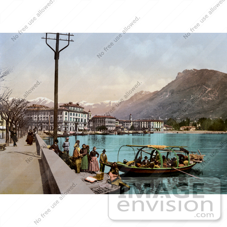 #18191 Photo of a Boat at Lugano on Lake Lugano, Ticino, Tessin, Switzerland by JVPD