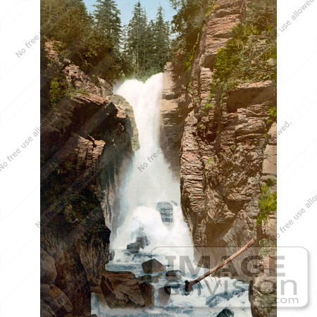 #18210 Photo of a Waterfall in Rosenlaui, Bernese Oberland, Switzerland by JVPD