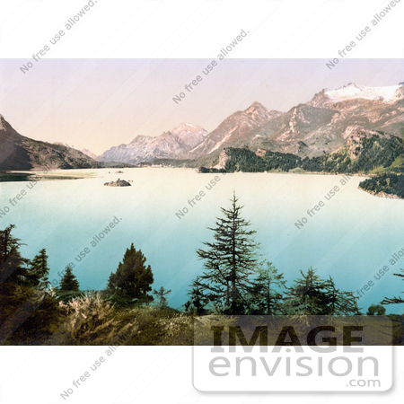 #18211 Photo of Lake Sils in the Upper Engadine Valley, Grisons, Switzerland by JVPD