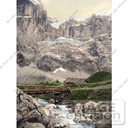 #18245 Photo of Great Scheidegg and Glacier, Bernese Oberland, Switzerland by JVPD