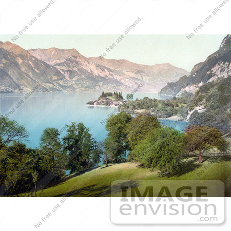 #18263 Photo of the Village of Iseltwald on Brienz Lake in Berne, Bernese Oberland, Switzerland by JVPD