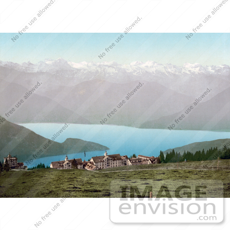 #18310 Photo of a Village Near Lucerne Lake, Rigi Kaltbad, Rigi, Switzerland by JVPD