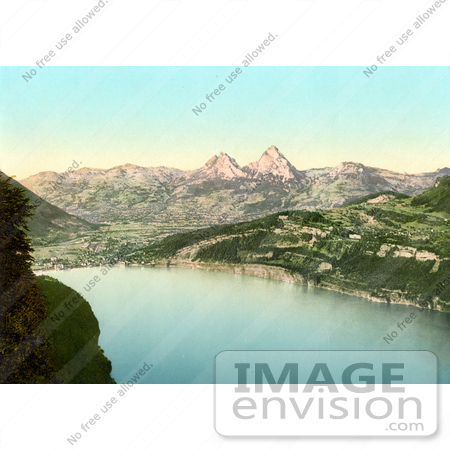 #18317 Photo of Brunnen and Axenstein, Lake Lucerne, Switzerland by JVPD