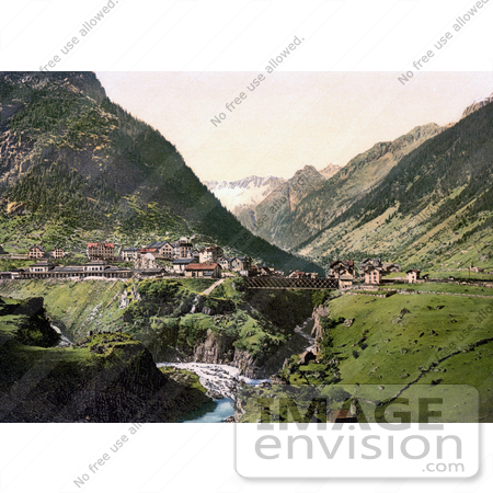 #18333 Photo of the St. Gotthard Railway in Goschenen, Uri, Switzerland by JVPD
