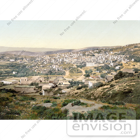 #18409 Photo of Nazareth as Seen From the Road to Cana, Holy Land, Israel by JVPD