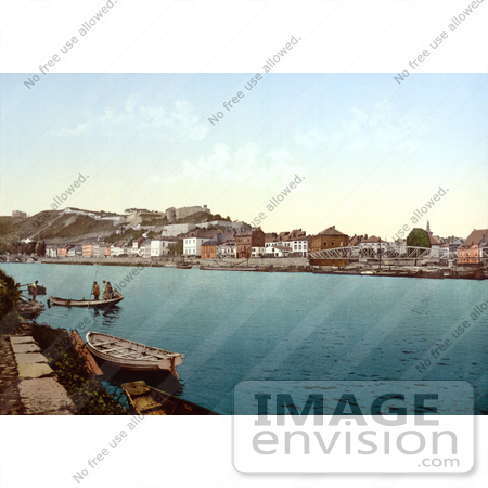#18440 Photo of the Citadel, Bridges, Meuse River and Sambre, Namur, Belgium by JVPD