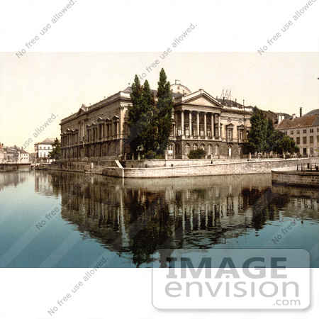 #18470 Photo of a Waterfront Courthouse, Palais de Justice in Ghent, Belgium by JVPD