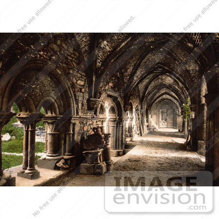 #18471 Photo of the Cloister at St. Bavon Abbey in Ghent, Belgium by JVPD