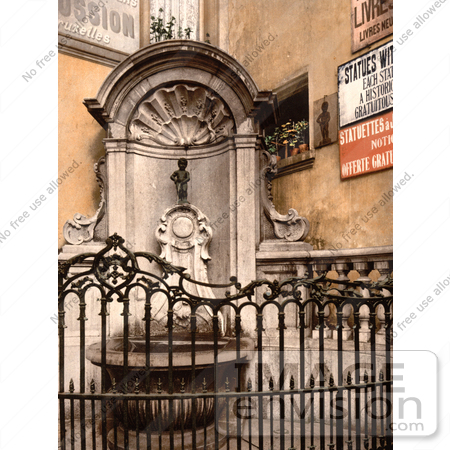 #18478 Photo of the Fountain of Manneken Pis, Brussels, Belgium by JVPD
