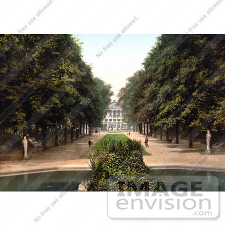 #18490 Photo of the Pond in the Park of the Chamber of Representatives, Bruges, Belgium by JVPD