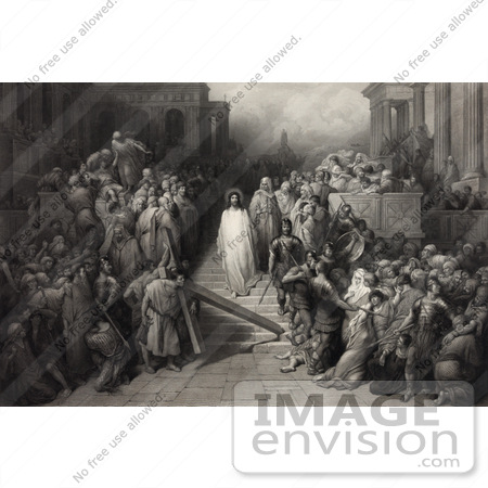 #18606 Photo of Jesus Christ Leaving the Praetorium by JVPD