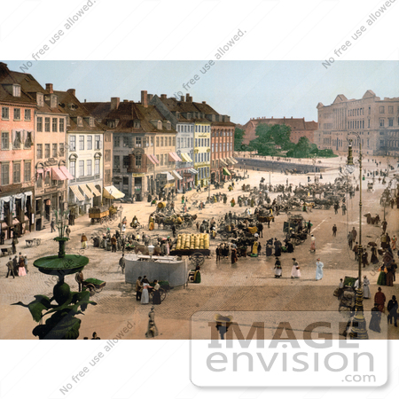#18627 Photo of Busy Hochbrucke Square, Copenhagen, Denmark by JVPD