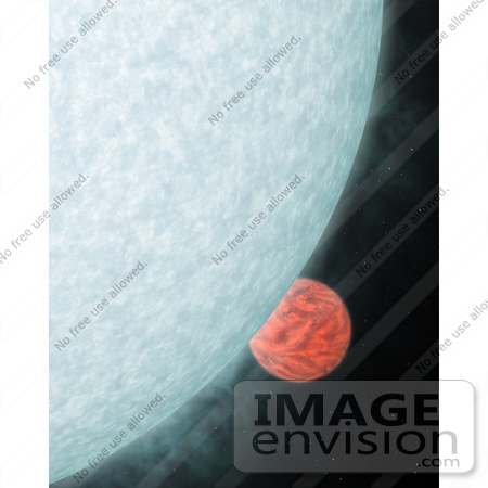 #18717 Photo of a Hot Star and Planet in Infrared Light by JVPD