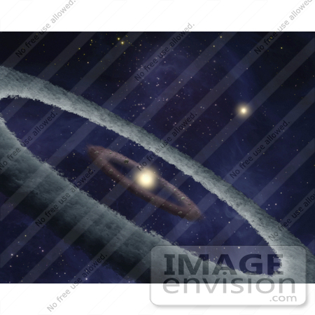 #18732 Photo of HD 113766, Binary Star System With Dust Ring in Outer Space by JVPD