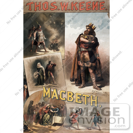 #18815 Photo of Thomas Wallace Keene as Macbeth by JVPD