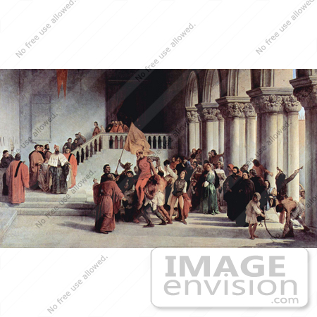 #19019 Photo of Vittor Pisani Being Released From the Dungeon by Francesco Hayez by JVPD