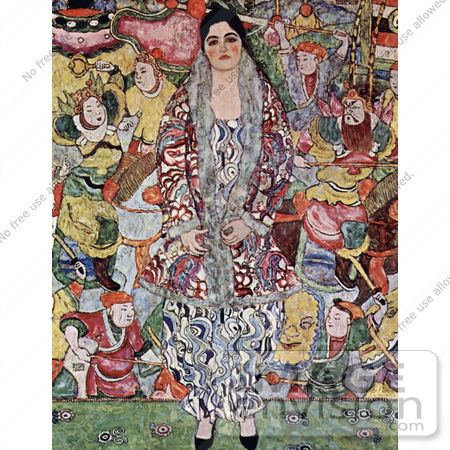 #19056 Photo of a Portrait of Friederike Maria Beer by Gustav Klimt by JVPD