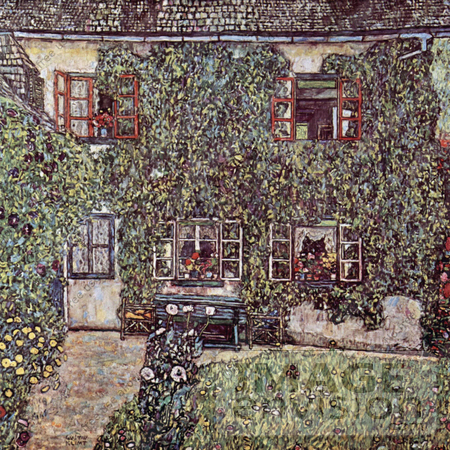 #19059 Photo of a House Covered in Ivy Forester’s House in Waeissenbach at Attersee by Gustav Klimt by JVPD