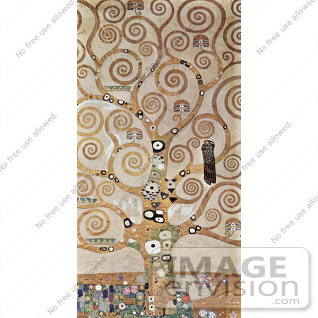 #19067 Photo of Detail of the Tree of Life by Gustav Klimt by JVPD