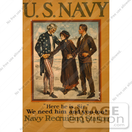#1907 Uncle Sam Navy Recruiting by JVPD