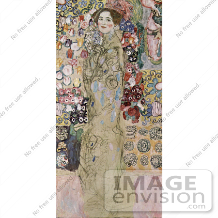 #19081 Photo of a Portrait of Maria Munk by Gustav Klimt by JVPD