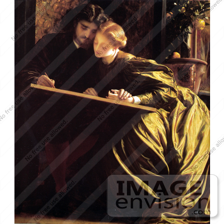 #19125 Photo of The Painter’s Honeymoon by Frederic Lord Leighton by JVPD