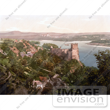 #19418 Photo of the Village and Ruins of Weitenegg, Melk, Lower Austria, Austro- by JVPD