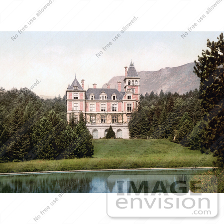 #19429 Photo of the Gorgeous Villa Wartholz on the Waterfront in Reichenau, Lower Austria, Austro-Hungary by JVPD
